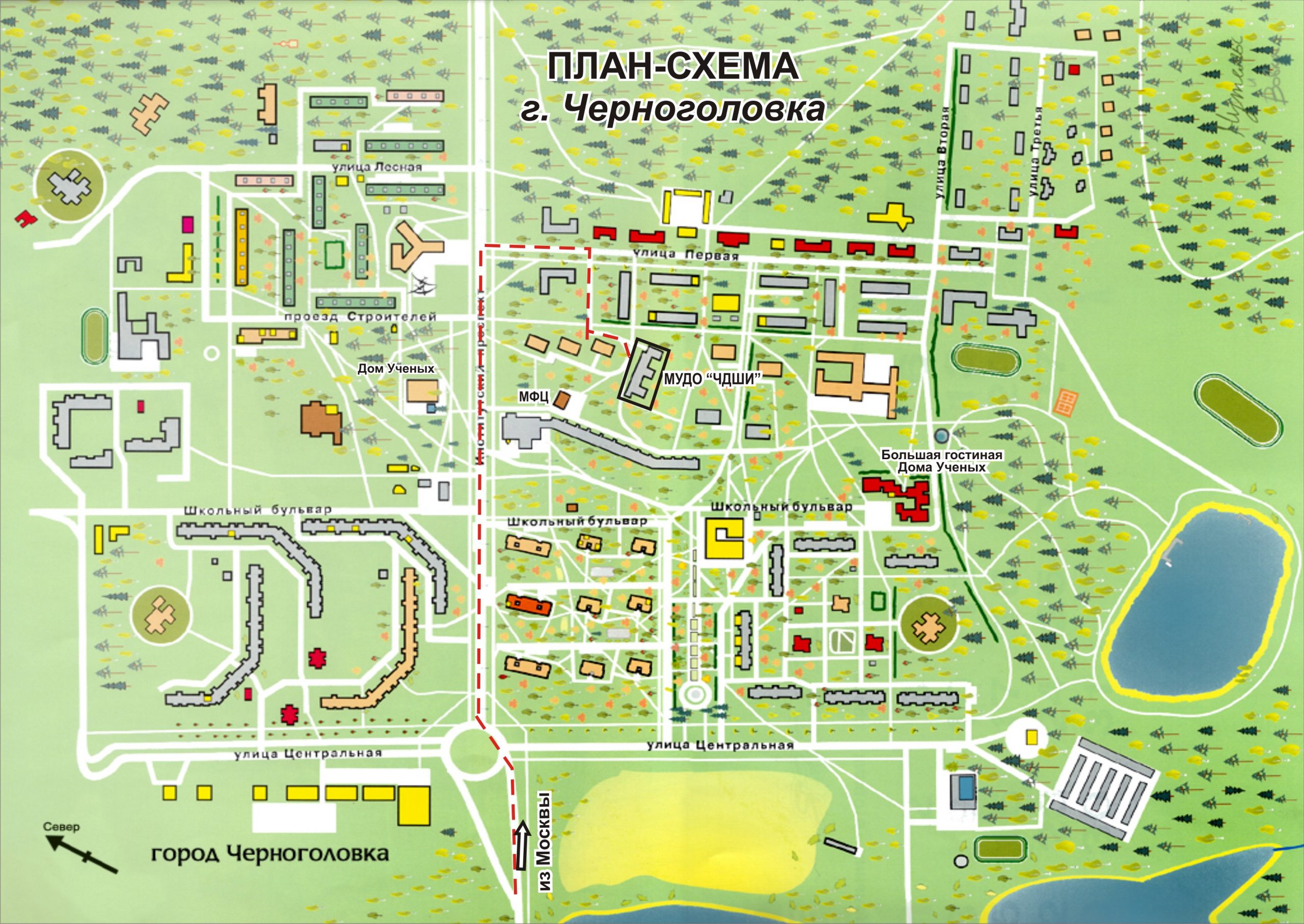 Краснознаменск московская область карта