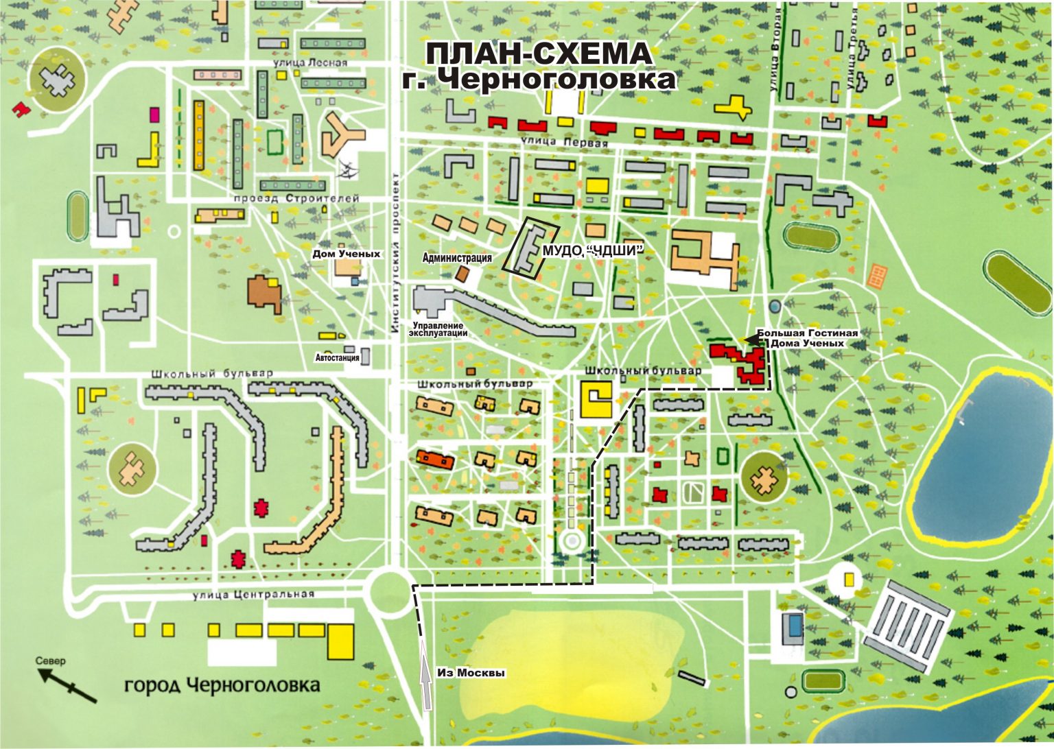 Краснознаменск московская область карта